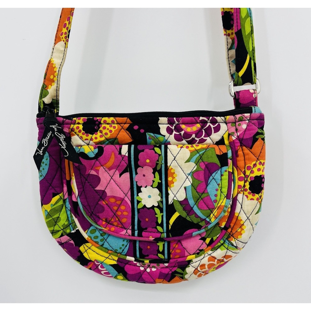 Vera Bradley‎ Lizzy Crossbody Shoulder Bag Purse Va Va Bloom Floral Mini Hipster